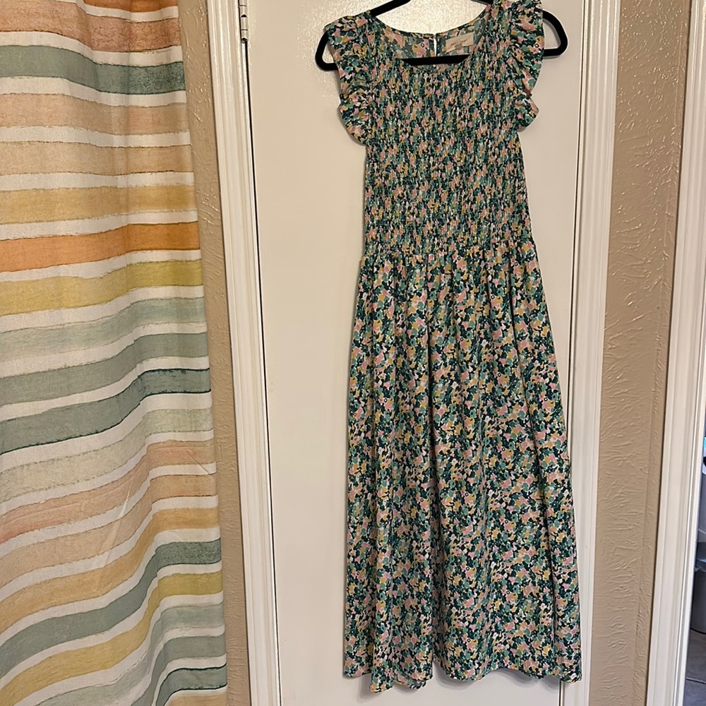 Like new Melloday smocked floral dress size large